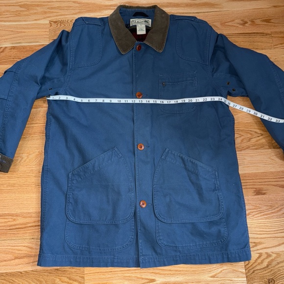 Vintage LL Bean Barn Wool Barn Jacket Mens Size XL Tall Plaid Lined - Picture 3 of 7